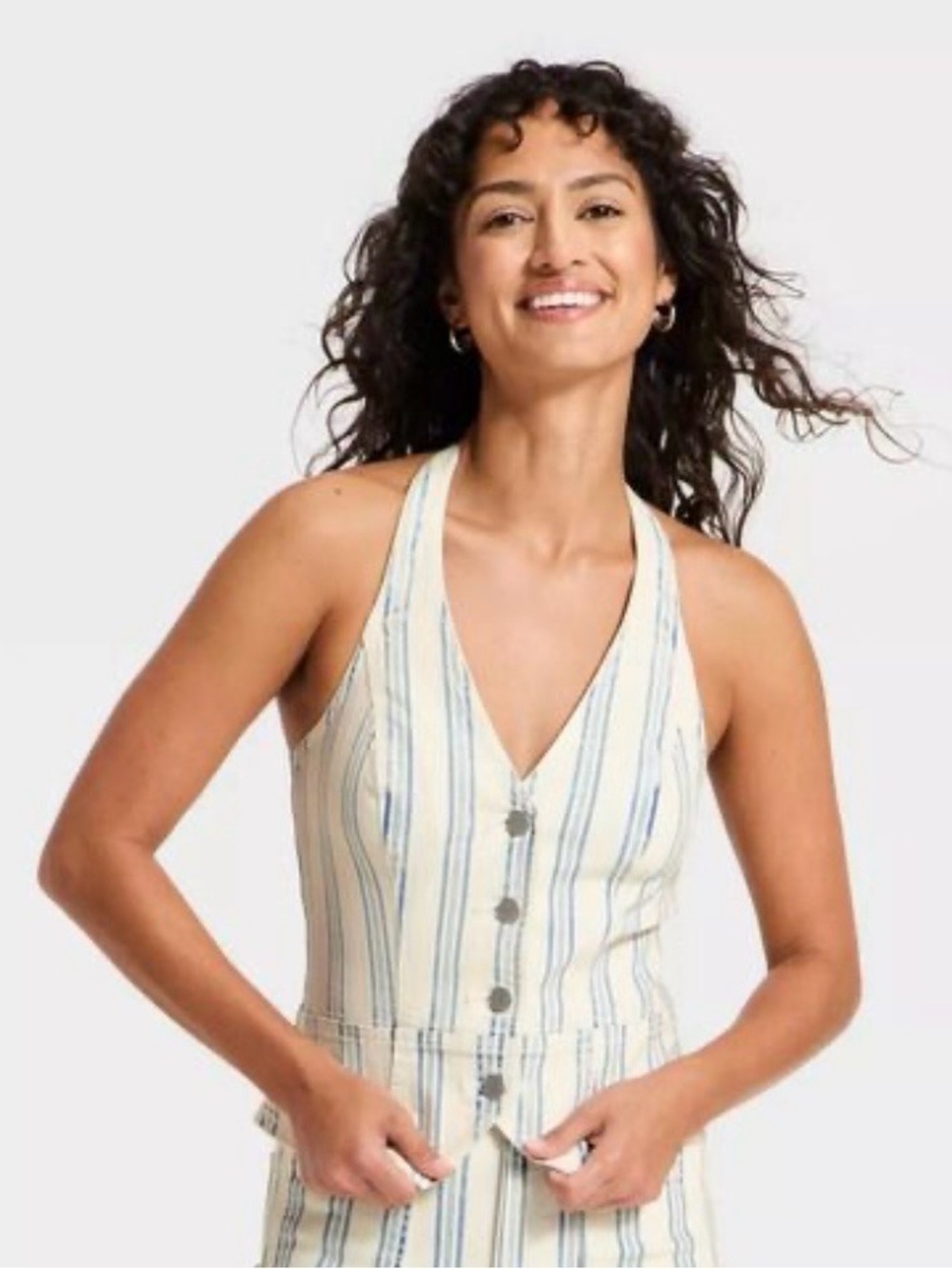 Universal Thread Blue Striped Vest